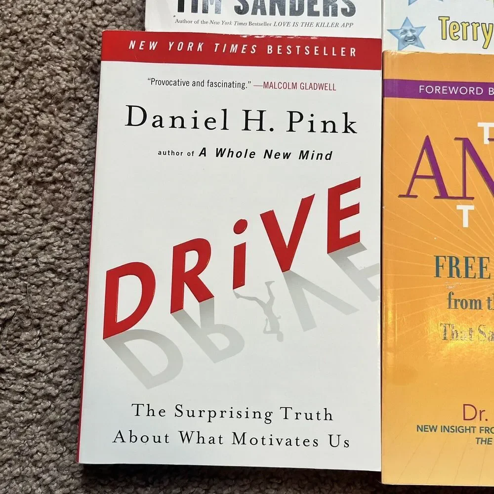 Personal Development‎ Book Lot of 6 Optimist Anger Trap Drive Likeability Factor